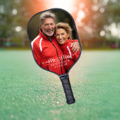 Leuke meneer mevrouw gepersonaliseerd 2 foto pickleball paddle