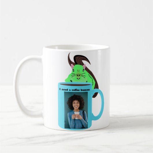 Leuke menselijke eekhoorn grafische Mok (Links)