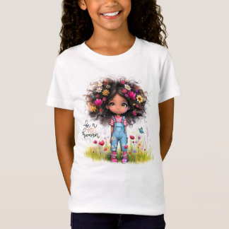Leuke menselijke eigenzinnige meisje T-shirt