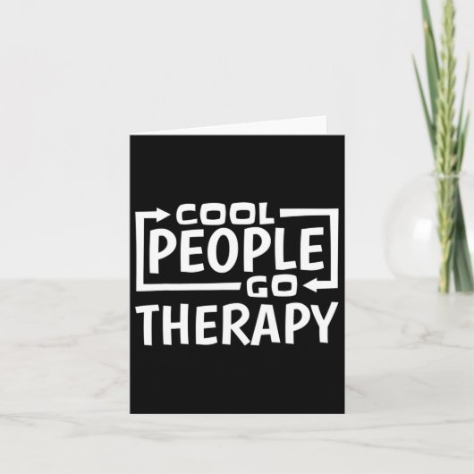 Leuke mensen gaan therapie kaart (Voorkant)
