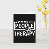 Leuke mensen gaan therapie kaart (Gele Bloem)