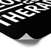 Leuke mensen gaan therapie poster (Hoek)