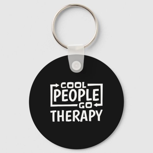 Leuke mensen gaan therapie sleutelhanger (Voorkant)