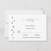 Leuke mensen Getting Married Custom Pet Bruiloft RSVP Kaartje (Voorkant)