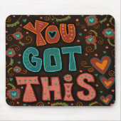 Leuke mensen, je hebt deze citaat hart inspiratie muismat (Voorkant)