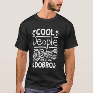 Leuke mensen spelen dobro resonator gitaar t-shirt