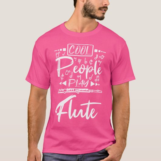Leuke mensen spelen fluit t-shirt (Voorkant)