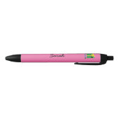 Leuke merel gluren uit geschenkdoos aangepaste naa zwarte inkt pen (Bodem)