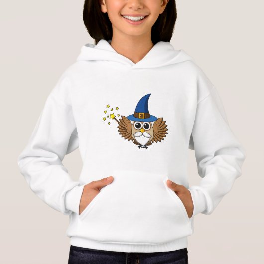 Leuke Merlin de Wizard Uil Cartoon (Voorkant)