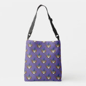 Leuke Merlin de Wizard Uil Cartoon Crossbody Tas (Achterkant)