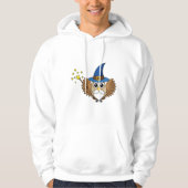 Leuke Merlin de Wizard Uil Cartoon Hoodie (Voorkant)