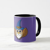 Leuke Merlin de Wizard Uil Cartoon Mok (Voorkant rechts)