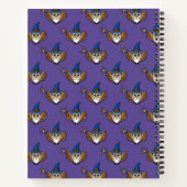 Leuke Merlin de Wizard Uil Cartoon Notitieboek (Achterkant)