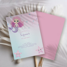 Leuke Mermaid Meisje Verjaardagsfeest