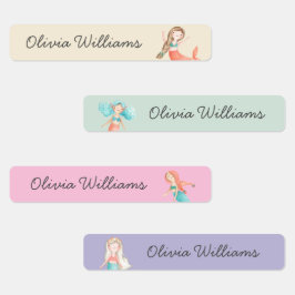 Leuke Mermaids Day Care School Naam Kleding Labels
