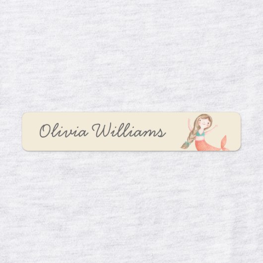 Leuke Mermaids Day Care School Naam Kleding Labels (Design 1)