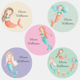 Leuke Mermaids Day Care School Naam Kleding Labels