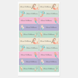 Leuke Mermaids Day Care School Naam Kleding Labels