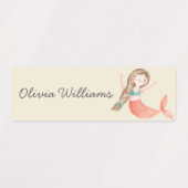 Leuke Mermaids Day Care School Naam Kleding Labels (Design 1)