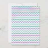 Leuke Mermaids Meisje Verjaardag Onder het Zee Zwe Kaart (Achterkant)