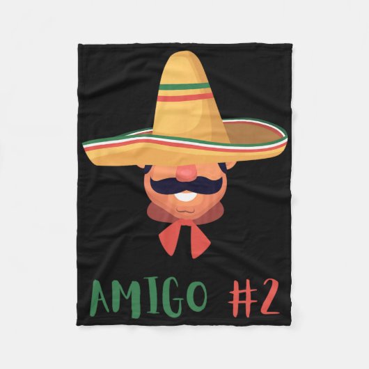 Leuke Mexicaanse Amigo #2 Groep Matching DIY Hallo Fleece Deken (Voorkant)