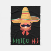 Leuke Mexicaanse Amigo #3 Groep Matching DIY Hallo Fleece Deken (Voorkant)