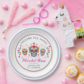 Leuke Mexicaanse Fiesta Calavera Sugar Skull Verja Papieren Bordje (Feest)