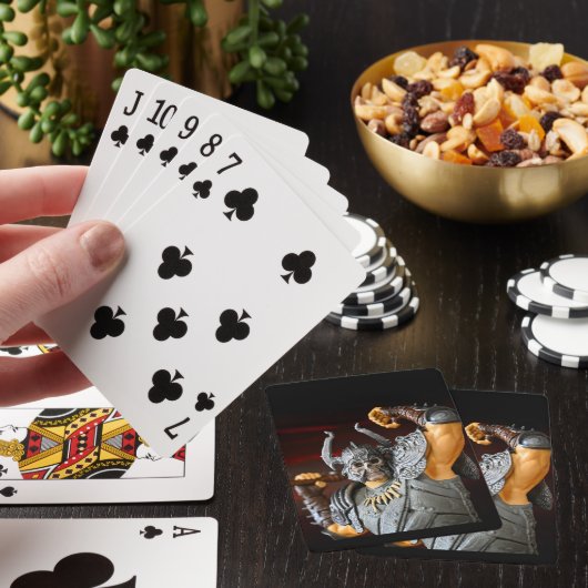 Leuke middeleeuwse Barbarian Speelgoed fotografie Pokerkaarten (Insitu)