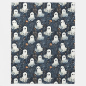 Leuke Midnight Ghosts Fleece Deken (Voorkant)