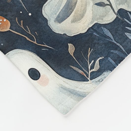 Leuke Midnight Ghosts Fleece Deken (Hoek)