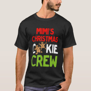 Leuke Mimis Christmas Cookie Crew voor kleinkinder T-shirt
