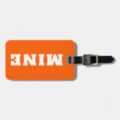 Leuke MINE Gepersonaliseerde Bagage Tag Bagagelabel (Voorkant horizontaal)