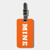 Leuke MINE Gepersonaliseerde Bagage Tag Bagagelabel (Voorkant verticaal)