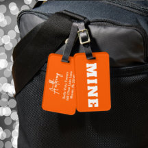 Leuke MINE Gepersonaliseerde Bagage Tag