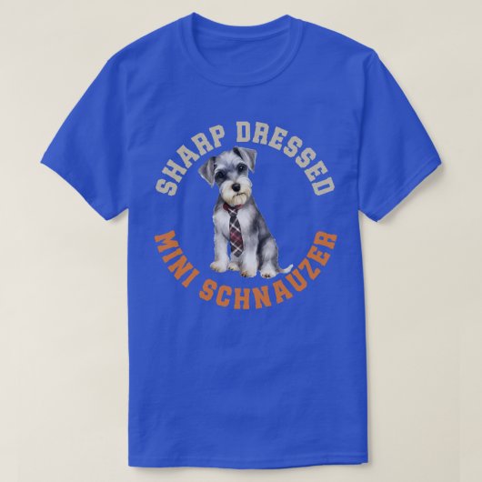 Leuke miniatuur schnauzer hond t-shirt (Design voorkant)