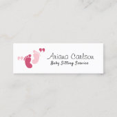 Leuke Minimale Babysitten service Kinderopvang Mini Visitekaartje (Voorkant)