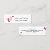 Leuke Minimale Babysitten service Kinderopvang Mini Visitekaartje (Voorkant / Achterkant)