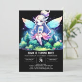 Leuke minimalistische feeënverjaardag kaart (Staand voorkant)
