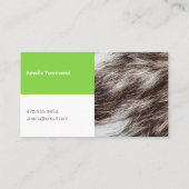 Leuke minimalistische professionele huisdierenzits visitekaartje (Achterkant)