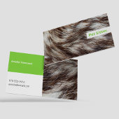 Leuke minimalistische professionele huisdierenzits visitekaartje