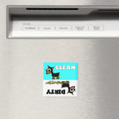 Leuke Minpin Clean / Vuile Vaatwasser Magnet (Insitu (Vaatwasser))