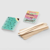 Leuke Mint Ice Cream Popsicle Treat Verjaardagsfee Handwaaier (Niet-gemonteerd)