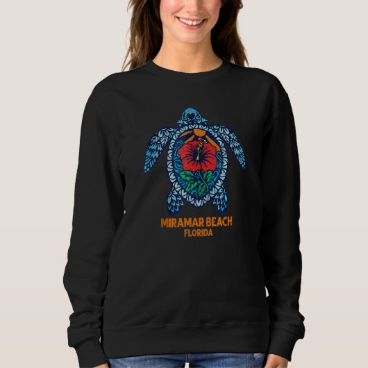 Leuke Miramar Beach Zeeschildpad Florida Schildpad Trui (Voorkant)