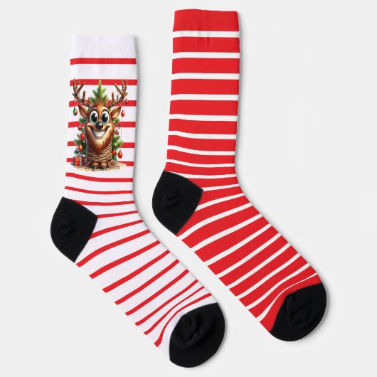 Leuke Mis-gematchte Wacky Christmas Crew Sokken (Rechts)