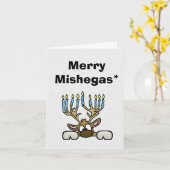Leuke Mishegas Chrismukkah kaart (Gele Bloem)
