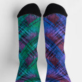 Leuke Mismatch Odd Sox Kerstmis Patroon Plaid Sokken (Top)