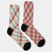 Leuke Mismatch Vreemde Kerstmis Plaid Sokken (Rechts)