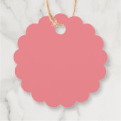 Leuke Miss Onederful roze ballon dank u Bedankjes Labels (Achterkant)