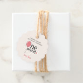 Leuke Miss Onederful roze ballon dank u Bedankjes Labels (In situ)