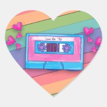 Leuke Mixtape Rainbow Achtergrond Retro Muziek Lie